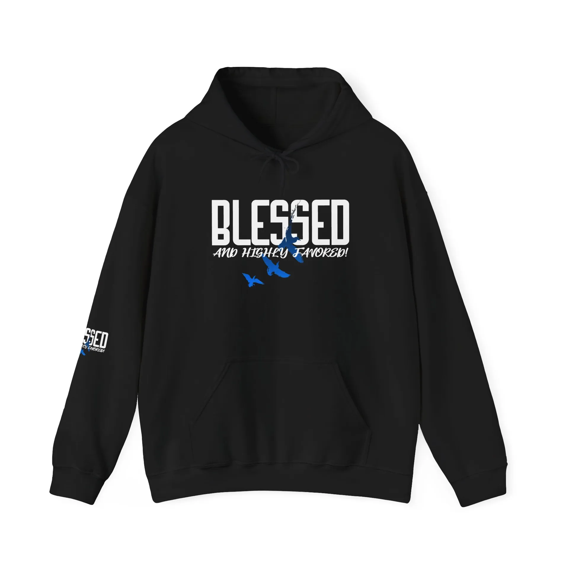 Blessed and Highly Favored Hoodie | Faith-Based w/Dove Graphic
